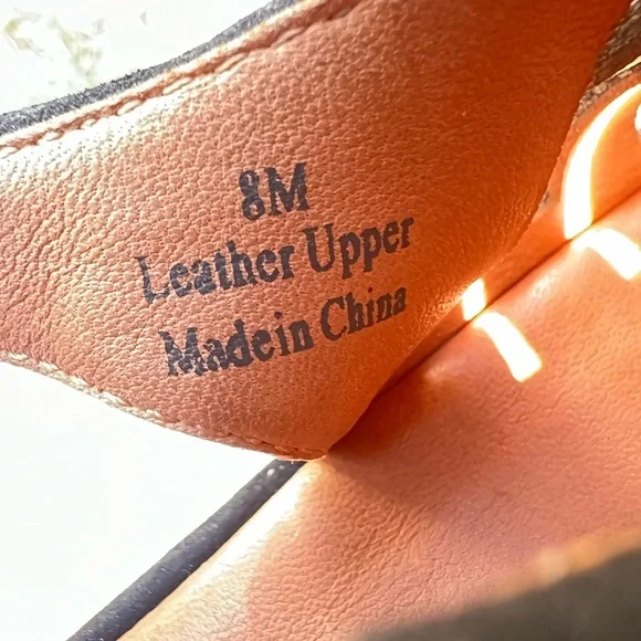 L’Amour Des Pieds Amarli Black Nubuck Leather Ribbon Platform Sandals 8 - Picture 8 of 8